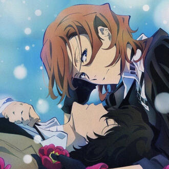 official anime art of chuuya and dazai